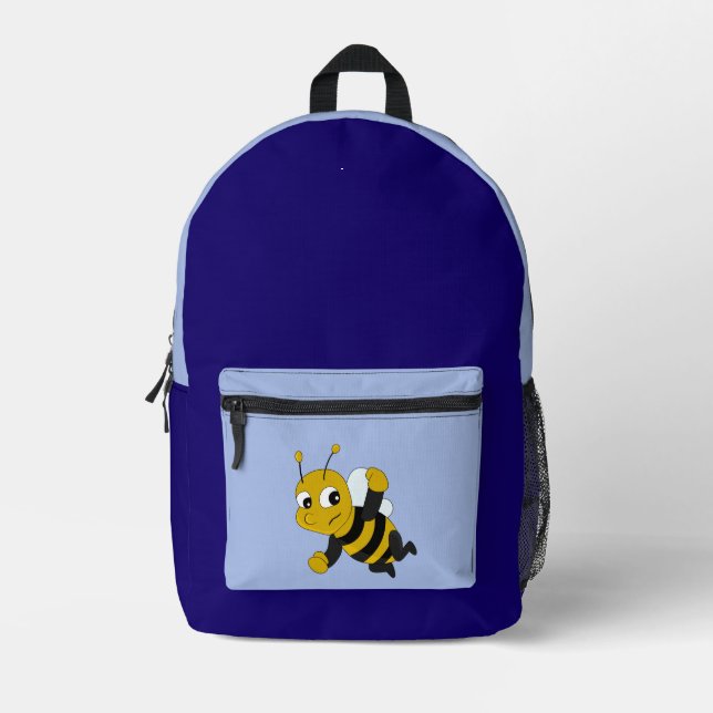 Mochila Impresa Dibujo de abeja  (Anverso)