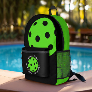 Mochila Impresa Dibujo de bolas con nombre deportivo Personalizado