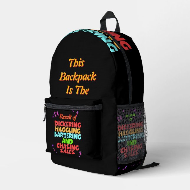 Mochila Impresa Dickering Haggling Bartering (Esquina derecha trasera )