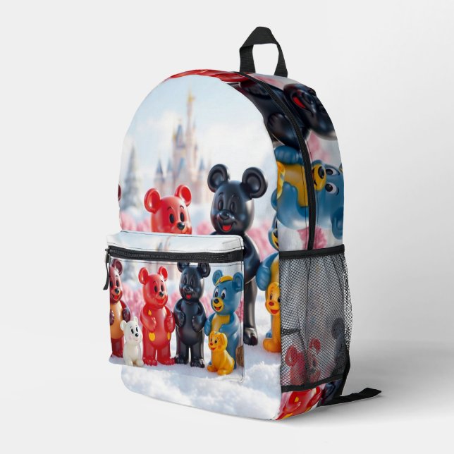 Mochila Impresa „Die Zauberbärchen – Hüter des Glitzerwalds“ (Esquina derecha trasera )