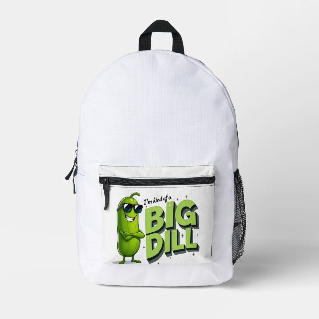 Mochila Impresa Dill Pickles Lovers Gift - Divertidos diseños de P (Anverso)
