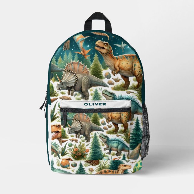 Mochila Impresa Dino Dreamscape (Anverso)