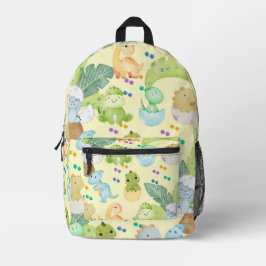 Mochila Impresa Dino Pequeño Adorable