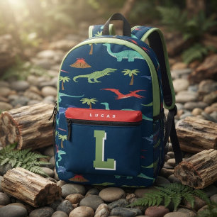Mochila Impresa Dinosaur Kids Personalized Monogram