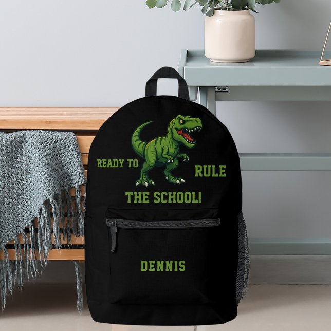 Mochila Impresa Dinosaur Tyrannosaurus Rex cita (Subido por el creador)