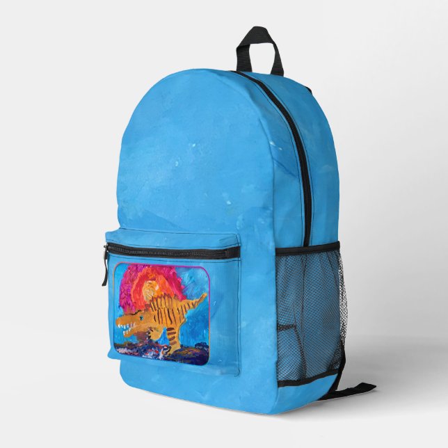 Mochila Impresa Dinosaurio (Esquina derecha trasera )