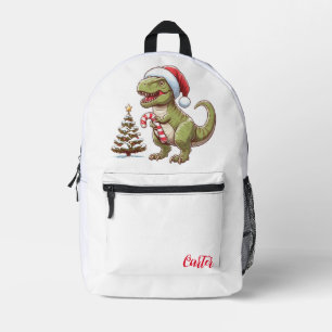 Mochila Impresa Dinosaurio de Navidades curos