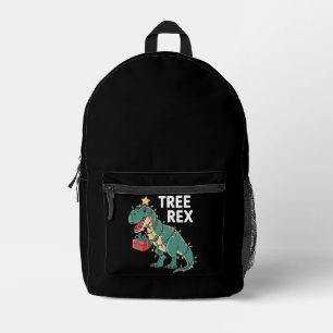 Mochila Impresa Dinosaurios Árbol de Navidad Rex Pajamas Luces de 