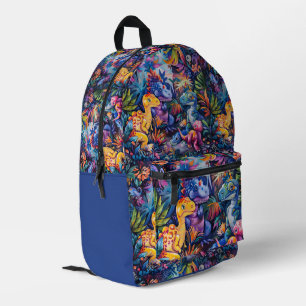 Mochila Impresa Dinosaurios Felices 