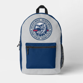 Mochila Impresa Dios bendiga a Estados Unidos, águila estadouniden
