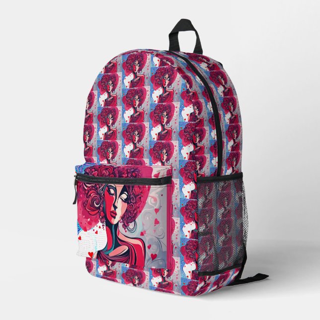 Mochila Impresa Diosa el día de San Valentín (Esquina derecha trasera )
