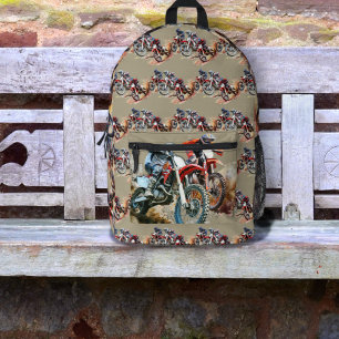 Mochila Impresa Dirt Bike Riders Motocross Carreras