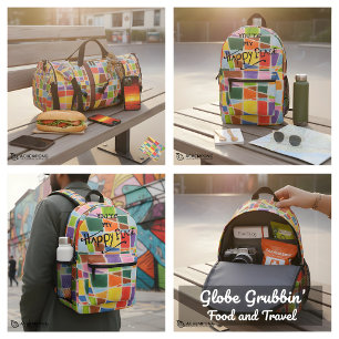 Mochila Impresa Diseñar para la positividad: Happy Colours Happy P