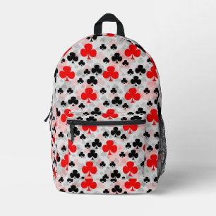 Mochila Impresa Diseño abstracto del patrón del Club Red Black Clo