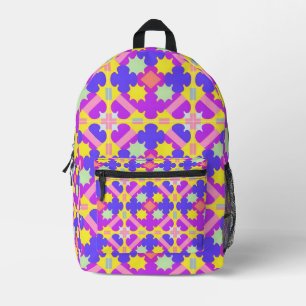 Mochila Impresa Diseño abstracto geométrico colorido