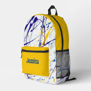 Mochila Impresa Diseño de bandeja de pintura artística