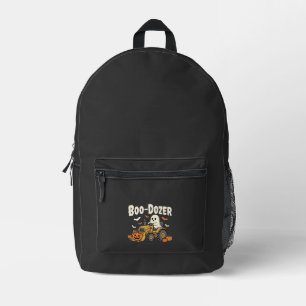 Mochila Impresa Diseño de bulldozer fantasma de Halloween Boo-Doze