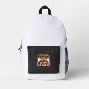 Mochila Impresa Diseño de calabaza fantasma de Halloween Boo Crew_