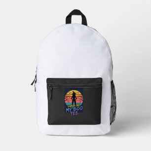 Mochila Impresa Diseño de camiseta Halloween Check Out My Boo_1