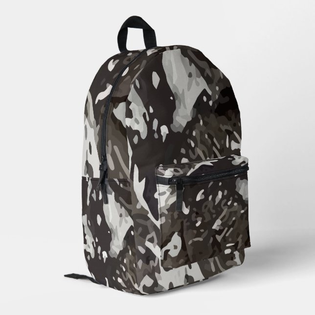 Mochila Impresa Diseño de Camuflaje Militar (Esquina izquierda trasera)