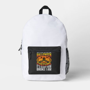 Mochila Impresa Diseño de Casa Embrujada de Disfraz de Halloween D