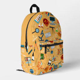 Mochila Impresa Diseño de ciencia vibrante perfecto para clases y 