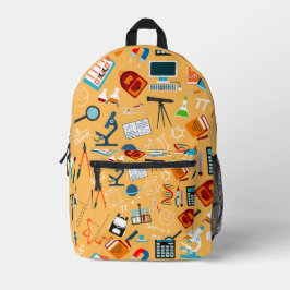 Mochila Impresa Diseño de ciencia vibrante perfecto para clases y 