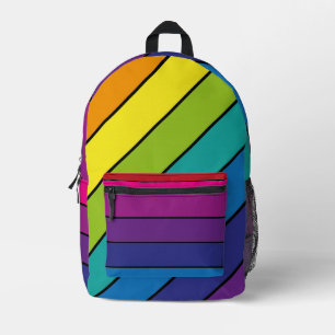 Mochila Impresa Diseño de colores arcoiris