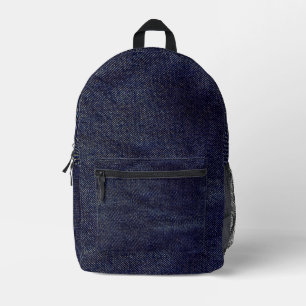 Mochila Impresa Diseño de Denim Lavado No. 7 @ Emporio Moffa