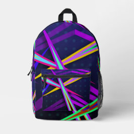 Mochila Impresa Diseño de estilo de onda de vapor oscuro divertido
