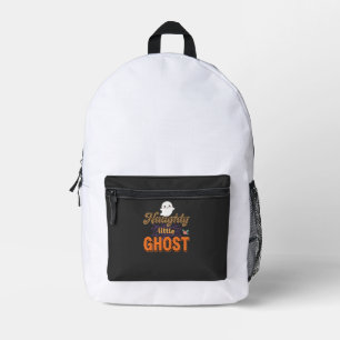 Mochila Impresa Diseño de fantasma travieso pequeño de Halloween