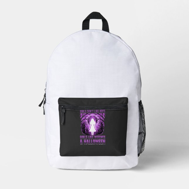 Mochila Impresa Diseño de Halloween Chicas como Brujas (Anverso)
