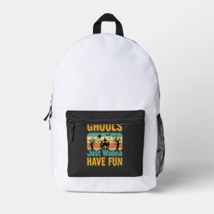 Mochila Impresa Diseño de Halloween Los Ghouls Solo Quieren Divert