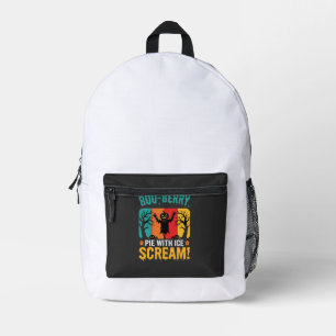 Mochila Impresa Diseño de helado de Halloween de pastel de Boo-Ber