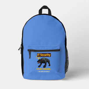 Mochila Impresa Diseño de humor tecnológico divertido que explica 