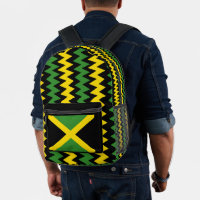 Diseño de la bandera jamaiquina Zig Zag