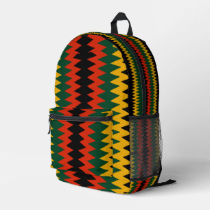 Mochila Impresa Diseño de la Chevron de Rasta Colours