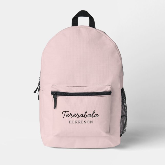 Mochila Impresa Diseño de letra script moderno de dama de honor ro (Anverso)