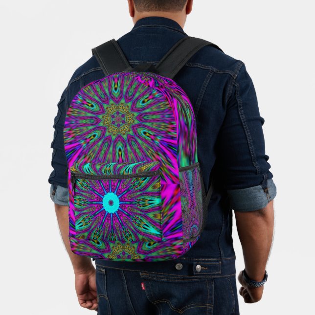 Mochila Impresa diseño de mandala (Insitu (Modelo))
