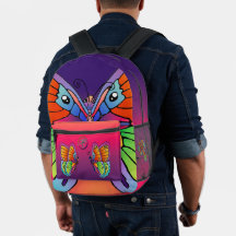 Diseño de mariposa colorida