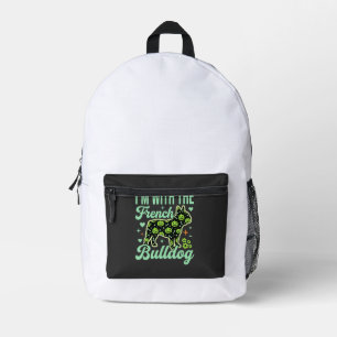 Mochila Impresa Diseño de patrón de calabaza de Halloween de Bulld