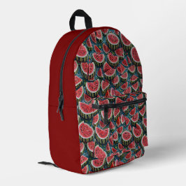 Mochila Impresa Diseño de patrón de sandía jugosa 1