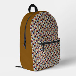 Mochila Impresa Diseño de patrón digital abstracto moderno 1245