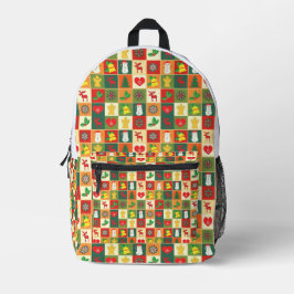 Mochila Impresa Diseño de patrones de imágenes pequeñas