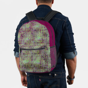 Mochila Impresa Diseño de patrones digitales abstractos modernos 1