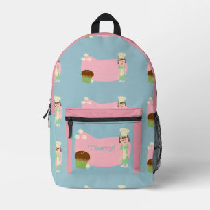 Mochila Impresa Diseño de Personalizado Cute Retro Muffin