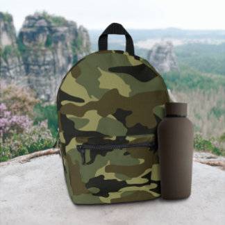 Mochila Impresa Diseño del patrón de camo militar del ejército ver