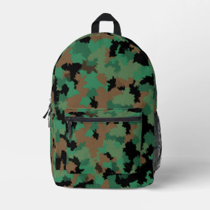 Mochila Impresa Diseño del patrón de camuflaje de la selva verde d