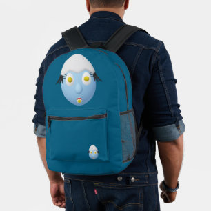 Mochila Impresa Diseño divertido del personaje de huevo RG y RA