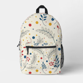 Mochila Impresa Diseño floral